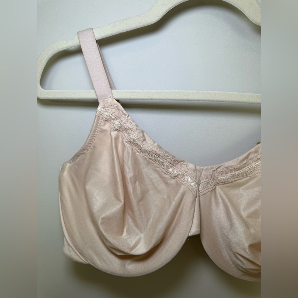 Wacoal bra 855213 nude beige neutral classic supportive plus-size lace sexy 40DD - Picture 4 of 9